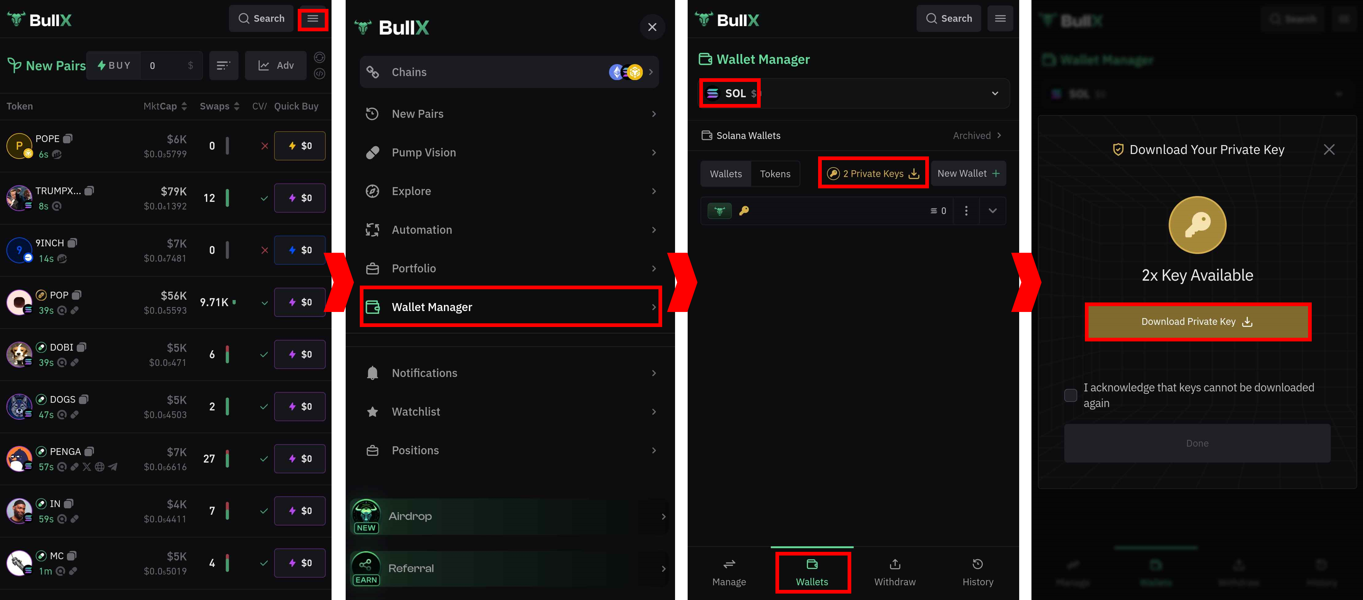 Check if you have already your Private Key