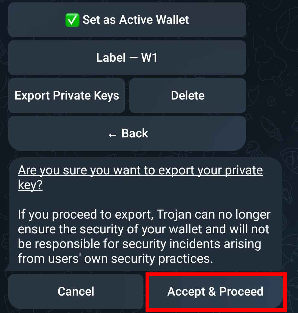 Press Accept & Proceed